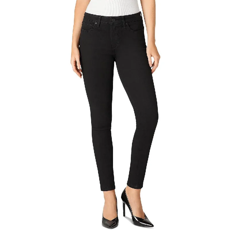 Womens Ankle Mid Rise Skinny Jeans