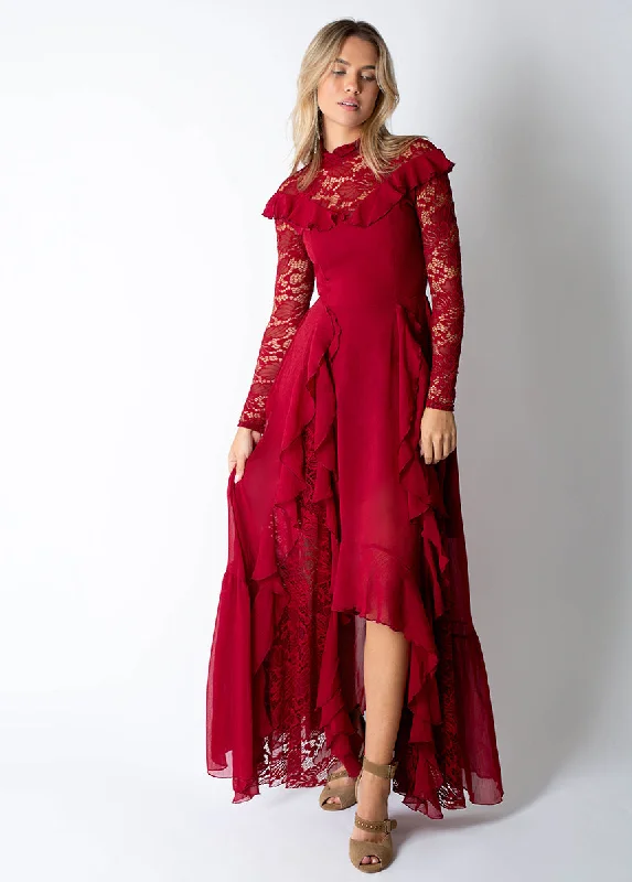 Sveta Dress in Scarlet