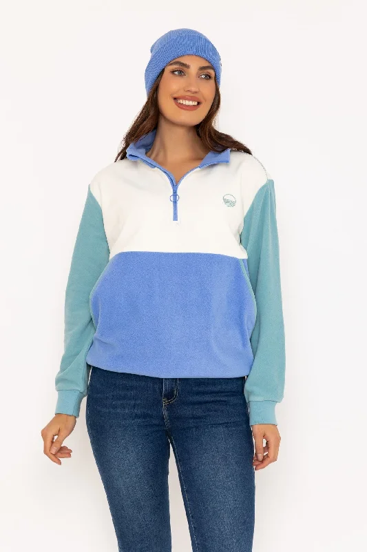 Colourblock Polar Fleece in Blue